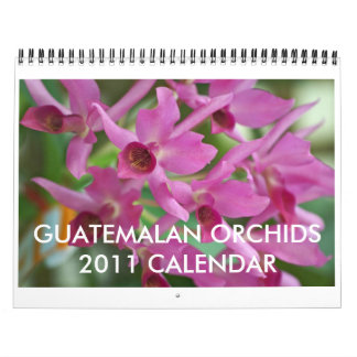 Calendario guatemalteco de las orquídeas