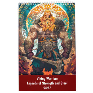 Calendario Guerreros Vikingos – Leyendas de Fuerza y Acero