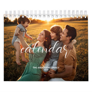 Calendario Guión de Moda fotográfica de Personalizado familia