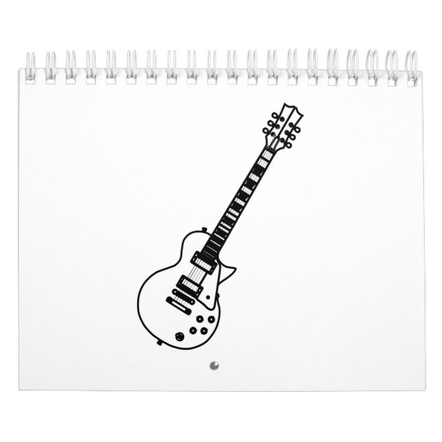 Calendario Guitar Line Drawing (Tapa)