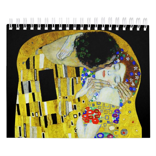 Calendario Gustav Klimt pintando arte (Tapa)