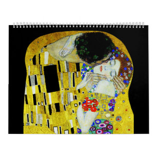 Calendario Gustav Klimt pintando arte