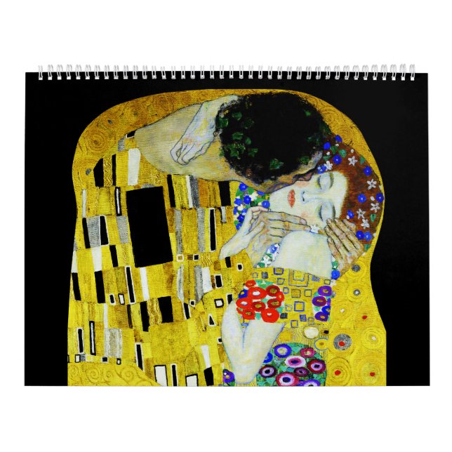 Calendario Gustav Klimt pintando arte (Tapa)