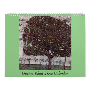Calendario Gustav Klimt Trees Artwork