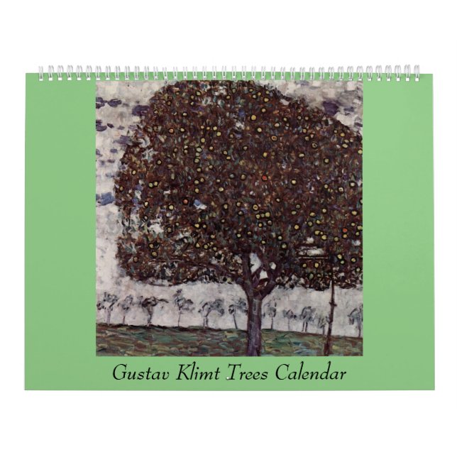 Calendario Gustav Klimt Trees Artwork (Tapa)