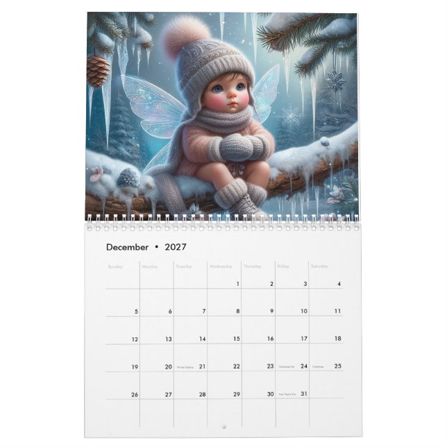 Calendario Hadas Bebés (Dec 2027)