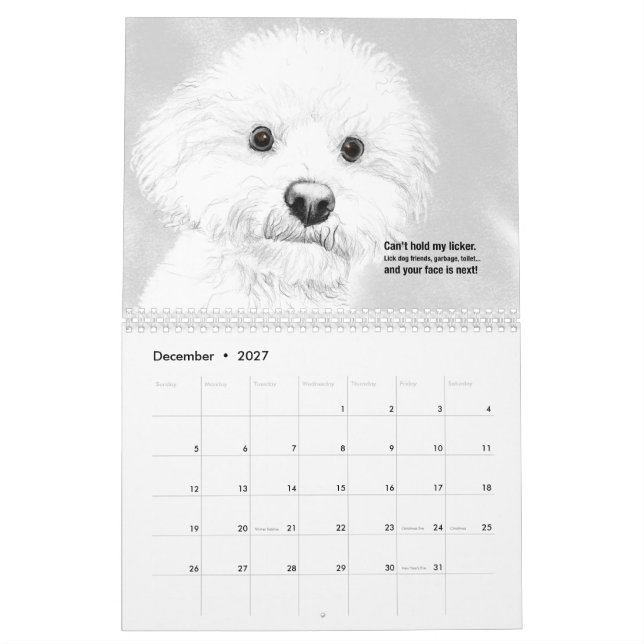 Calendario Haiku de gatos y perros 2021 (Dec 2027)