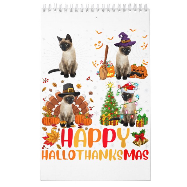 Calendario Halloween Camisetas Mujeres Hombres Halloween Blac (Tapa)