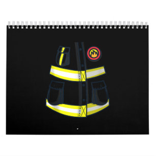 Calendario Halloween del disfraz de bombero