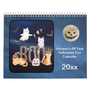 Calendario Halloween por diversión Todo el año personaliza