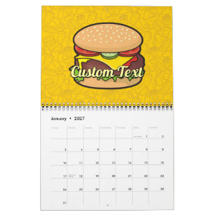 Calendario Hamburguesa con queso