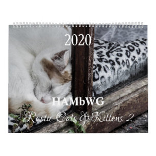 Calendario HAMbyWG - Gatos y Gatitos Rústicos 2