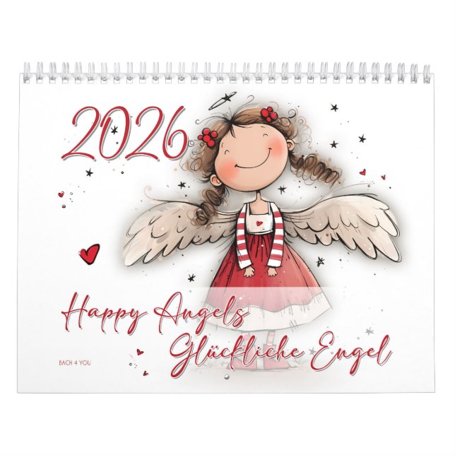 Calendario Happy Angels - Glückliche Engel 2026 (Tapa)