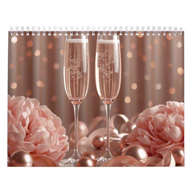 Calendario happy new year 2026 champagne glow (Tapa)