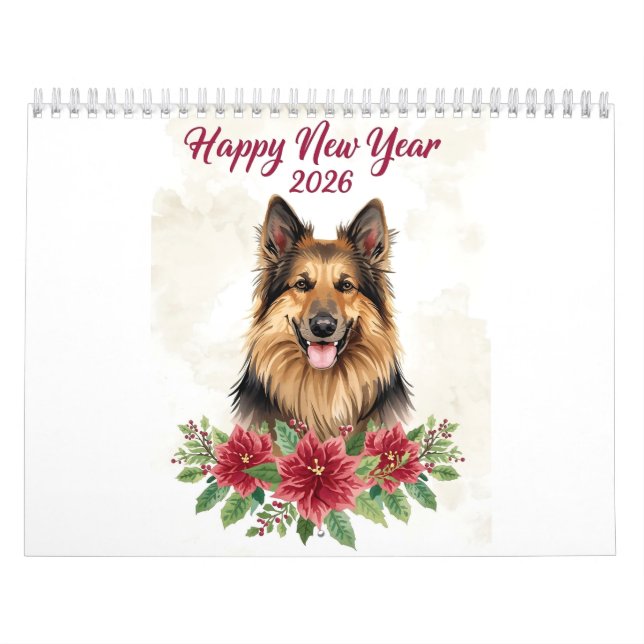 Calendario Happy New Year 2026 Dog Art (Tapa)