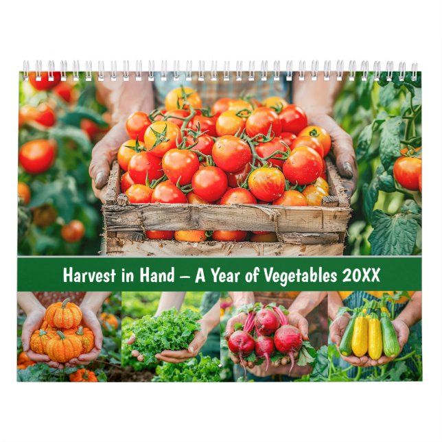 Calendario Harvest in Hand – A Year of Vegetables (Tapa)