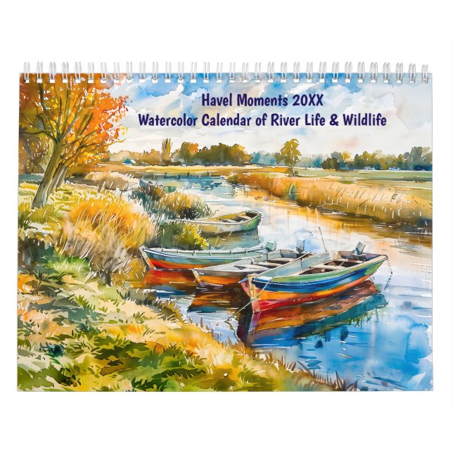 Calendario Havel Moments 2026 – Watercolor Calendar of River  (Tapa)