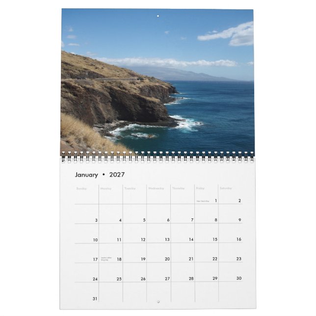 Calendario Hawái 2010 (Jan 2027)
