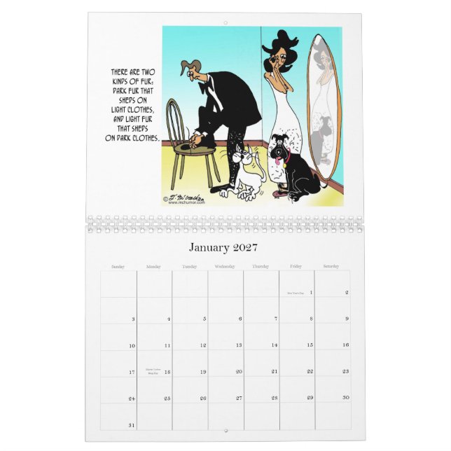 Calendario Hay dos clases de piel (Jan 2027)