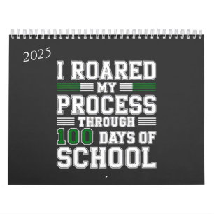 Calendario He rugido mi proceso durante 100 días de colegio