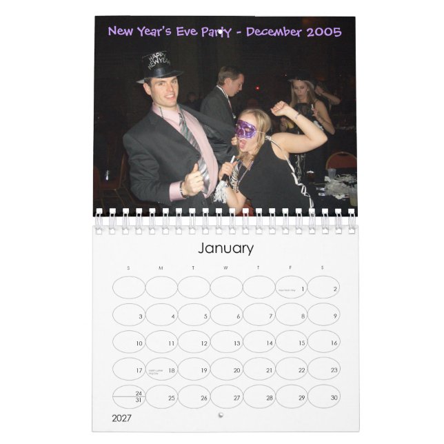 Calendario Heather y Jonathan 2007 (Jan 2027)