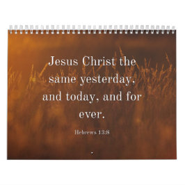 Calendario Hebreos 13:8 RVR Biblia Verso Jesucristo el mismo