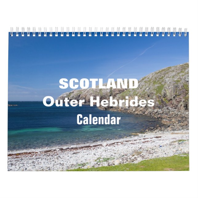 Calendario Hébridas Exteriores de Escocia de 2025 (Tapa)