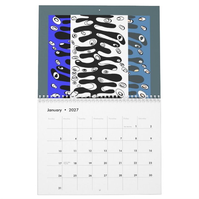 calendario hecho andrajos del tono de 2014 jeannes (Jan 2027)