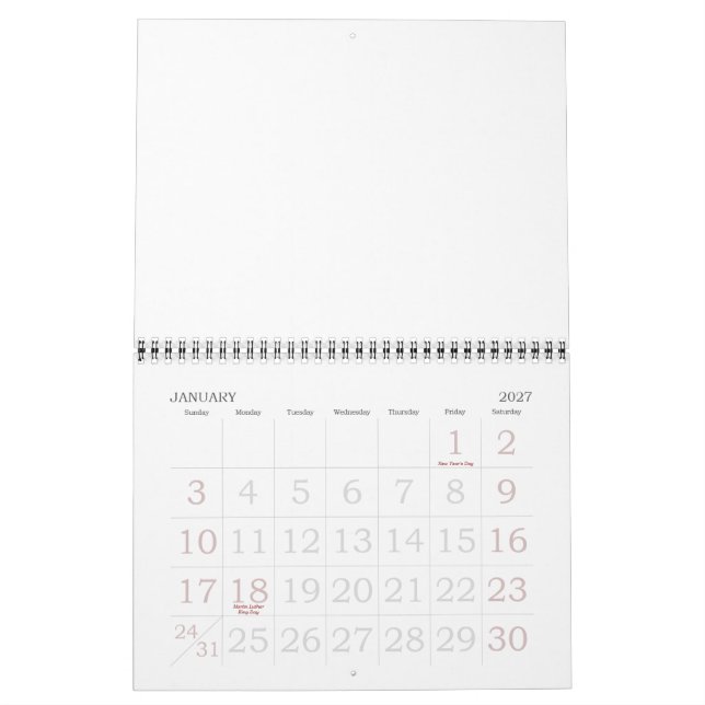 Calendario Hecho en Australia (Jan 2027)