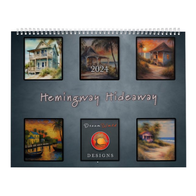 Calendario Hemingway Hideaway 2024 - (Tapa)