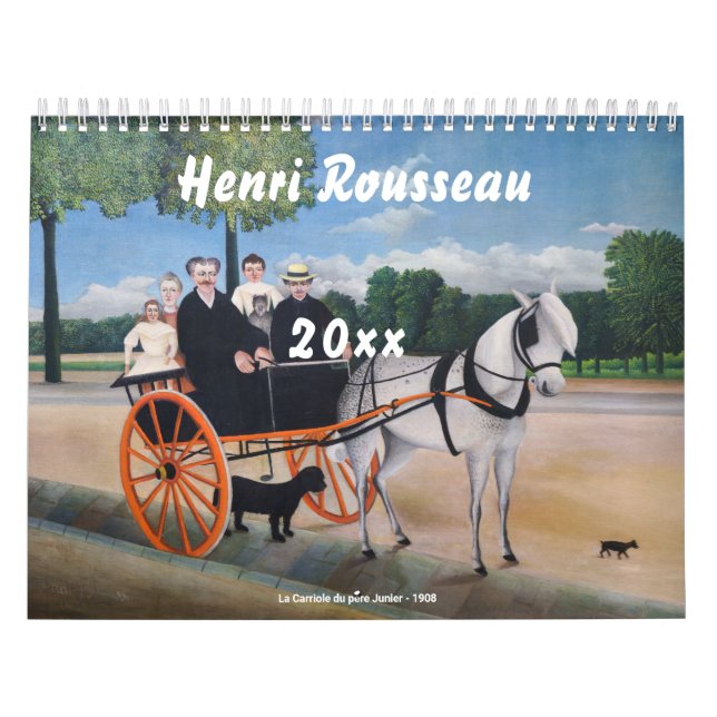 Calendario Henri Rousseau Masterpieces Selección (Tapa)