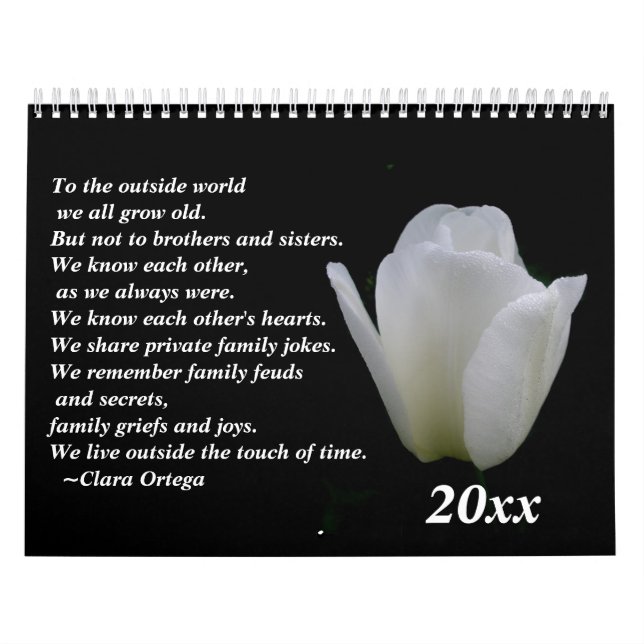 Calendario Hermano / cumpleaños de la hermana (Tapa)