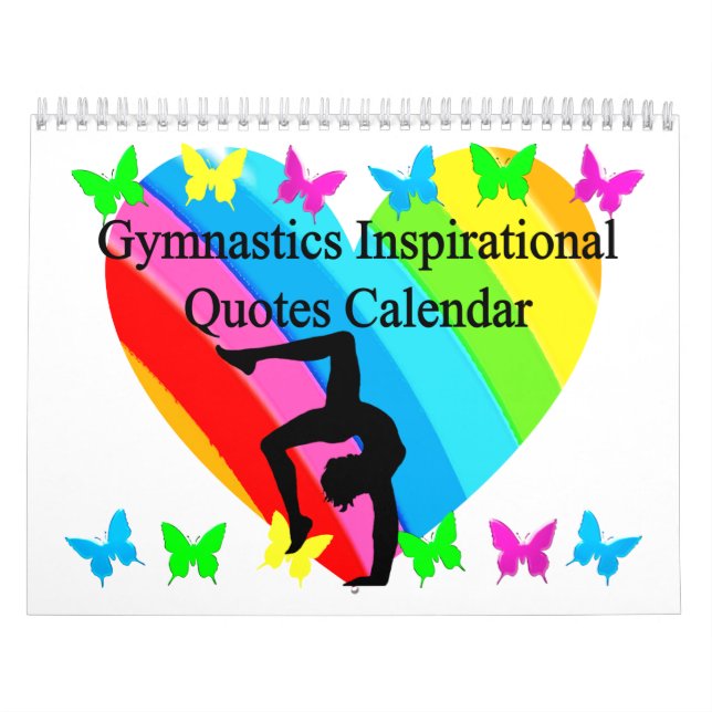 CALENDARIO HERMOSA CITA INSPIRADORA GYMNAST CALENDAR (Tapa)