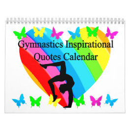 CALENDARIO HERMOSA CITA INSPIRADORA GYMNAST CALENDAR