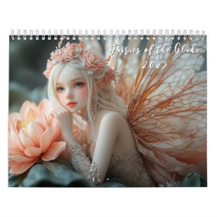 Calendario Hermosa Fe de Porcelana Vidrio Elegante