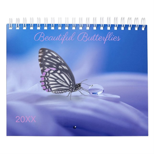 Calendario Hermosa fotografía de mariposas (Tapa)