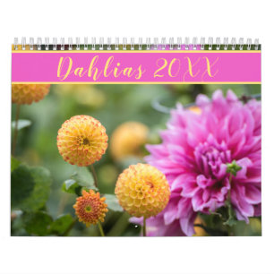 Calendario Hermosa fotografía en Dahlia