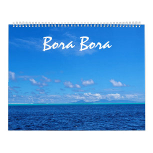 Calendario Hermosa fotografía paisajística de Bora Bora