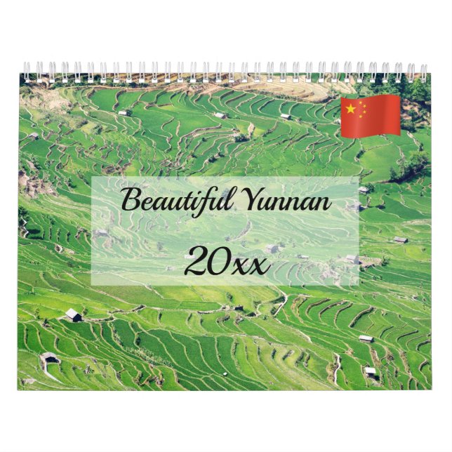 Calendario Hermosa Yunnan, China (Tapa)