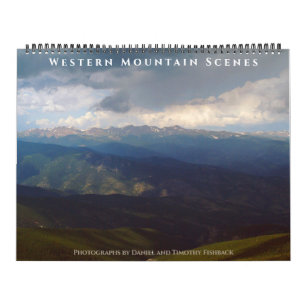 Calendario Hermosas Montañas y Arroyos del Oeste