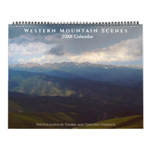Calendario Hermosas Montañas y Arroyos del Oeste