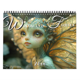 Calendario Hermosas y elegantes hadas de bosque