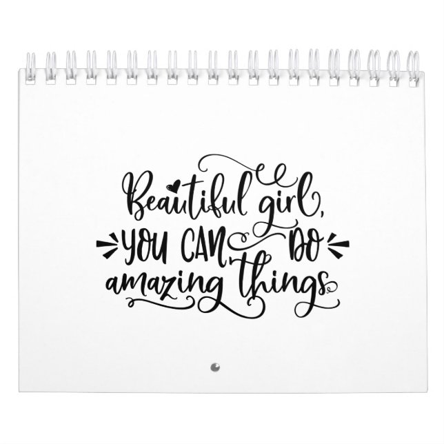 Calendario Hermoso Chica que puedes hacer asombroso viaje Chi (Tapa)