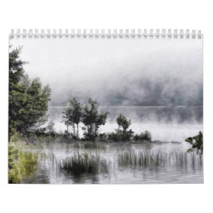Calendario Hermoso cuadro Arte abstracto de paisaje 
