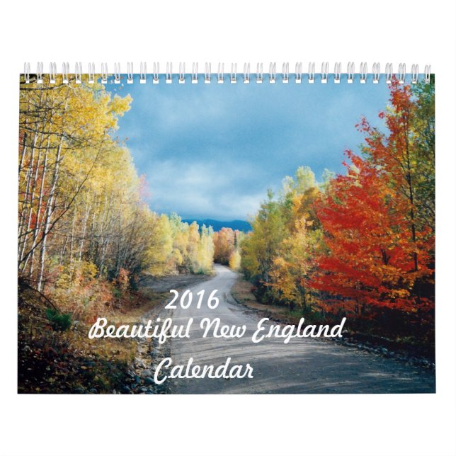 Calendario hermoso de 2016 Nueva Inglaterra (Tapa)