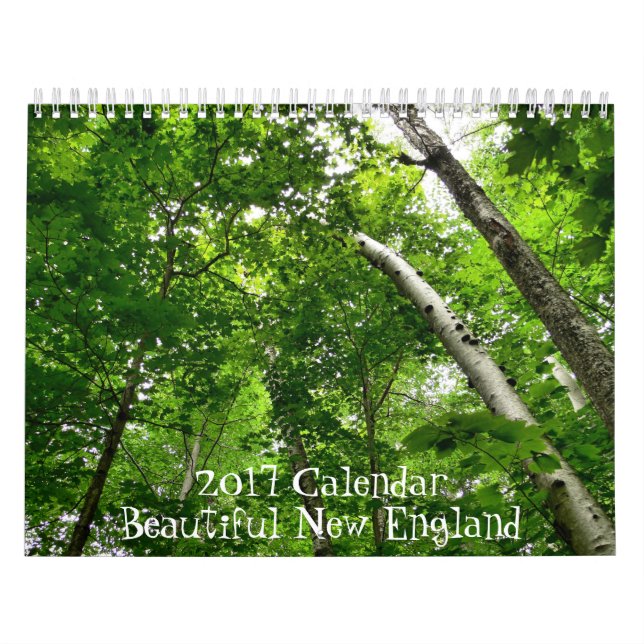 Calendario hermoso de 2017 Nueva Inglaterra (Tapa)