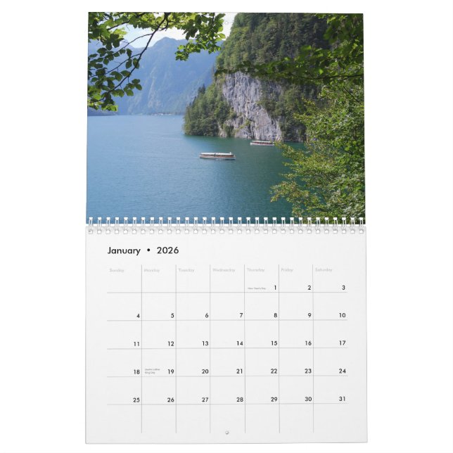 Calendario hermoso de Berchtesgaden (Jan 2026)