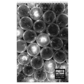 Calendario hermoso de la foto de B&W - vino de