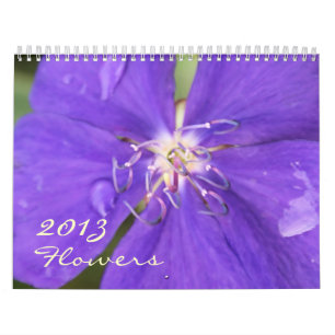 calendario hermoso de la fotografía de 2013 flore