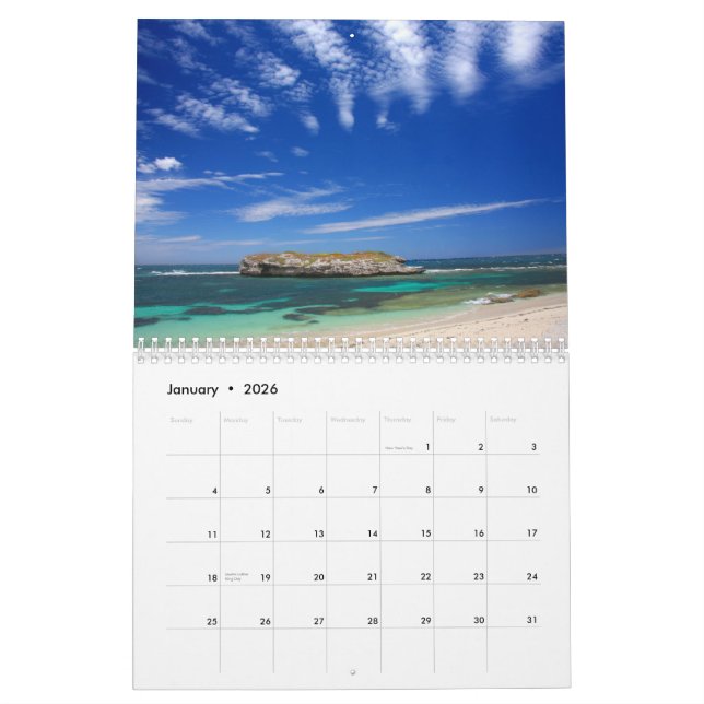 Calendario hermoso de las fotografías de escena de (Jan 2026)